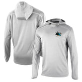 San Jose Sharks Columbia Omni-Wick Shotgun Long Sleeve Hoodie T-Shirt - Gray | US 200629184