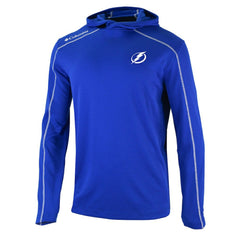 Tampa Bay Lightning Columbia Omni-Wick Shotgun Long Sleeve Hoodie T-Shirt - Blue | US 200629187