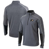 Philadelphia Flyers Columbia Omni-Wick Shotgun 2.0 Quarter-Zip Pullover Top - Gray/Black | US 200629207