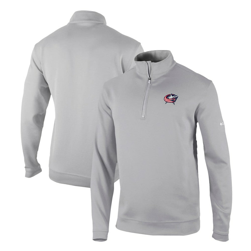 Columbus Blue Jackets Columbia Omni-Wick Wickhams Hills Half-Zip Pullover Top - Gray | US 200629230