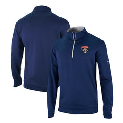 Florida Panthers Columbia Omni-Wick Wickhams Hills Half-Zip Pullover Top - Navy | US 200629235