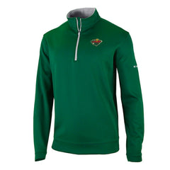 Minnesota Wild Columbia Omni-Wick Wickhams Hills Half-Zip Pullover Top - Green | US 200629239