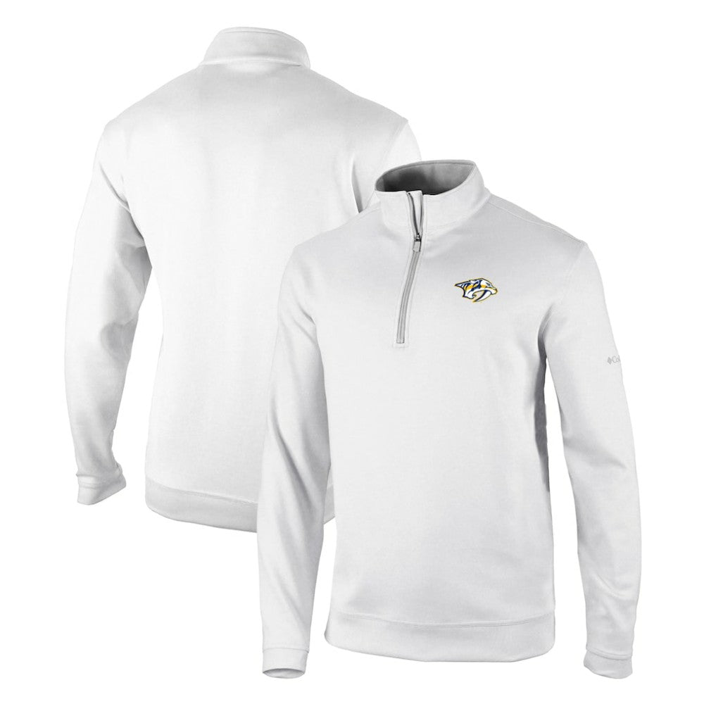 Nashville Predators Columbia Omni-Wick Wickhams Hills Half-Zip Pullover Top - White | US 200629242