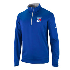 New York Rangers Columbia Omni-Wick Wickhams Hills Half-Zip Pullover Top - Blue | US 200629248