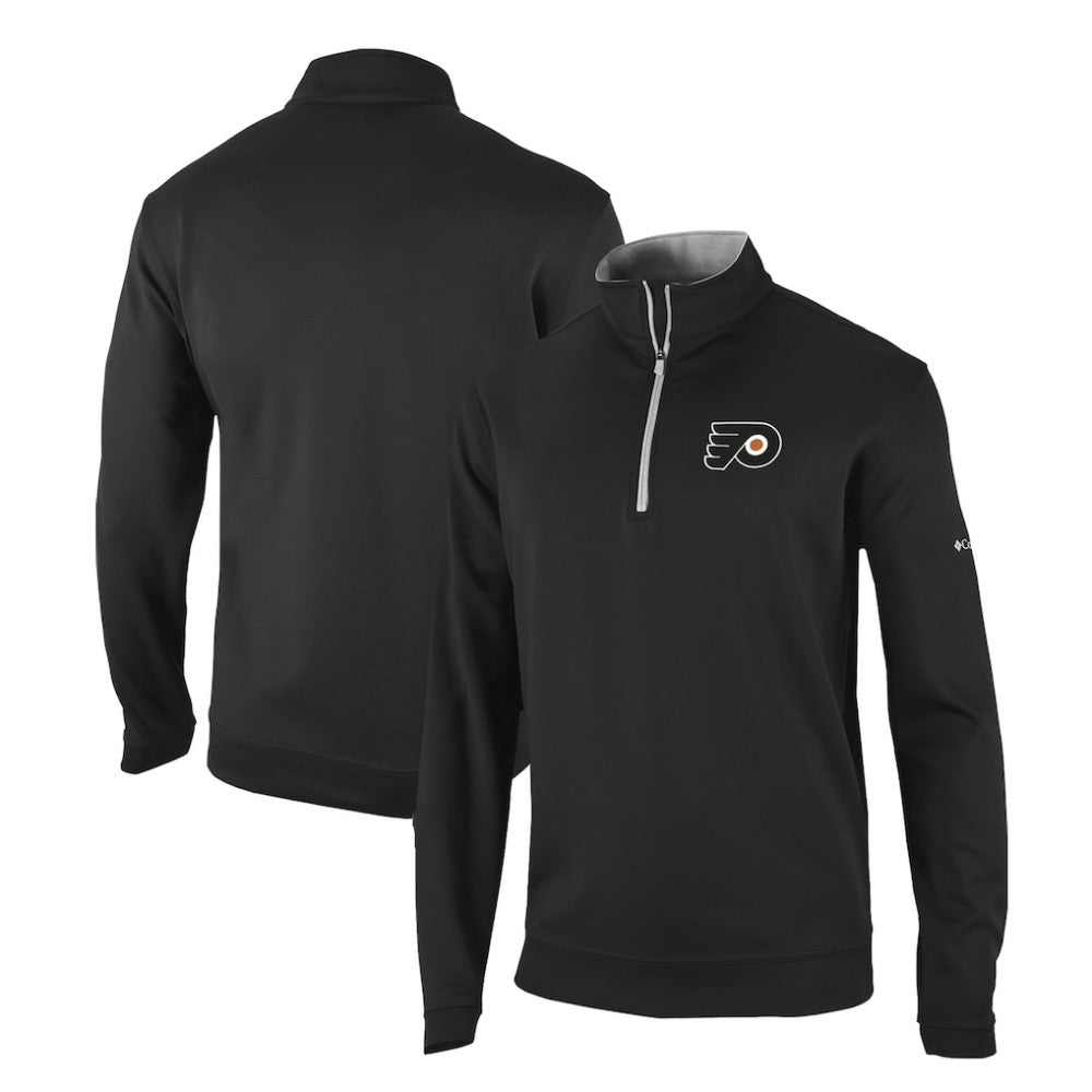 Philadelphia Flyers Columbia Omni-Wick Wickhams Hills Half-Zip Pullover Top - Black | US 200629250