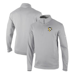 Pittsburgh Penguins Columbia Omni-Wick Wickhams Hills Half-Zip Pullover Top - Gray | US 200629251