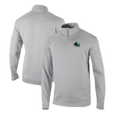 San Jose Sharks Columbia Omni-Wick Wickhams Hills Half-Zip Pullover Top - Gray | US 200629253
