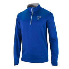 St. Louis Blues Columbia Omni-Wick Wickhams Hills Half-Zip Pullover Top - Blue | US 200629257