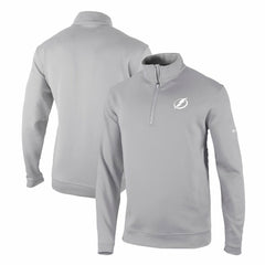 Tampa Bay Lightning Columbia Omni-Wick Wickhams Hills Half-Zip Pullover Top - Gray | US 200629260
