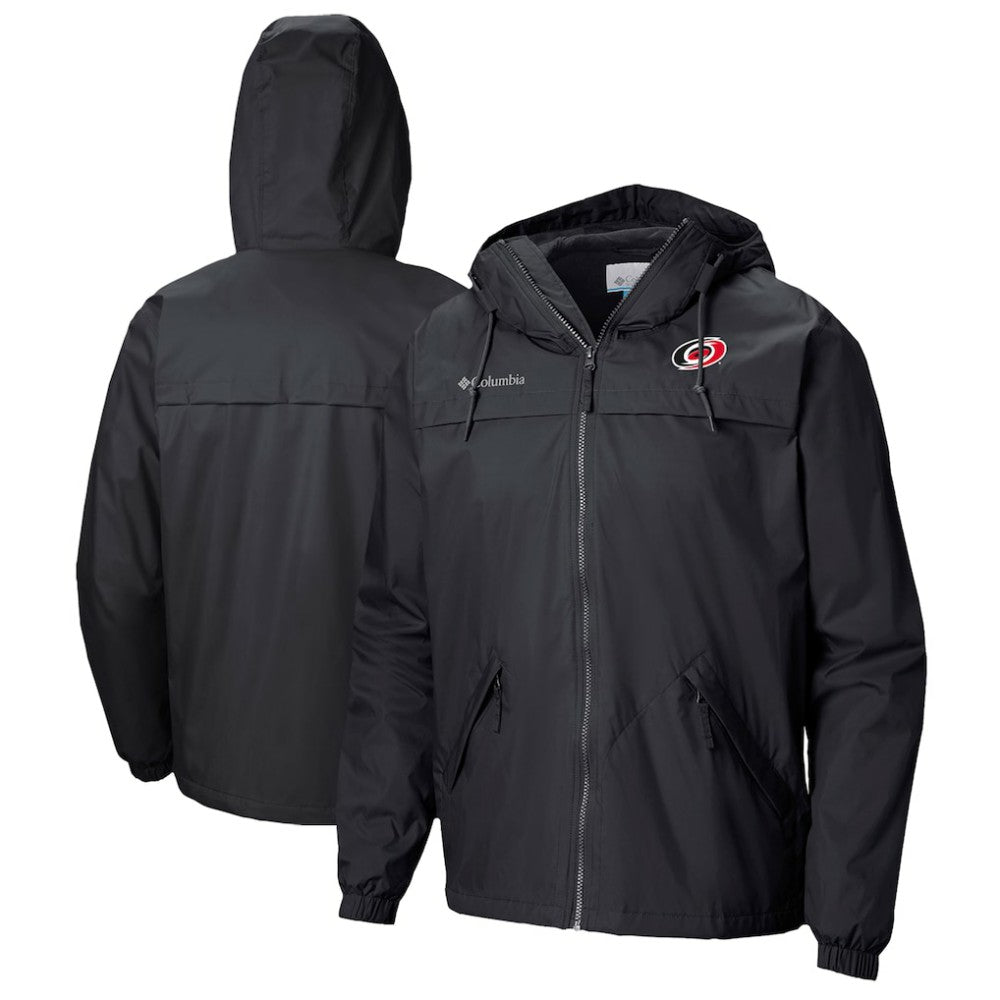 Carolina Hurricanes Columbia Oroville Creek Lightweight Full-Zip Windbreaker Jacket - Black | US 200629319