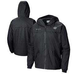 Los Angeles Kings Columbia Oroville Creek Lightweight Full-Zip Windbreaker Jacket - Black | US 200629328
