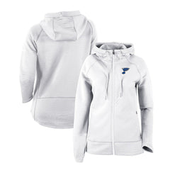 St. Louis Blues Columbia Women's Omni-Wick Pack It Up Full-Zip Jacket - White | US 200629411