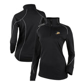 Anaheim Ducks Columbia Women's Omni-Wick Shotgun 2.0 Quarter-Zip Pullover Top - Black | US 200629430