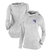 New York Rangers Columbia Women's Omni-Wick Sunday Ball Pullover Hoodie - White | US 200629432