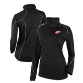 Detroit Red Wings Columbia Women's Omni-Wick Shotgun 2.0 Quarter-Zip Pullover Top - Black | US 200629449
