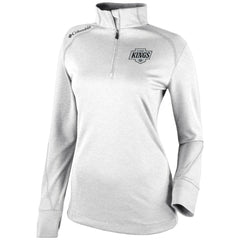 Los Angeles Kings Columbia Women's Omni-Wick Shotgun 2.0 Quarter-Zip Pullover Top - White | US 200629451