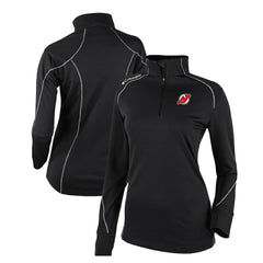 New Jersey Devils Columbia Women's Omni-Wick Shotgun 2.0 Quarter-Zip Pullover Top - Black | US 200629454
