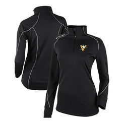 Pittsburgh Penguins Columbia Women's Omni-Wick Shotgun 2.0 Quarter-Zip Pullover Top - Black | US 200629458