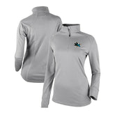 San Jose Sharks Columbia Women's Omni-Wick Shotgun 2.0 Quarter-Zip Pullover Top - Gray | US 200629459
