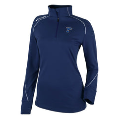 St. Louis Blues Columbia Women's Omni-Wick Shotgun 2.0 Quarter-Zip Pullover Top - Navy | US 200629461