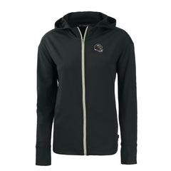 Baltimore Ravens Cutter & Buck Women's Helmet Daybreak Eco Recycled Full-Zip Hoodie - Black Hoodies