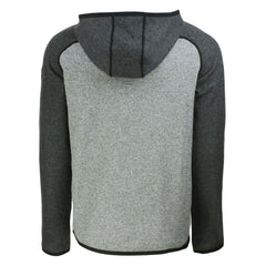 Pittsburgh Steelers Cutter & Buck Helmet Mainsail Sweater-Knit Full-Zip Hoodie - Heather Gray/Heather Charcoal Hoodies