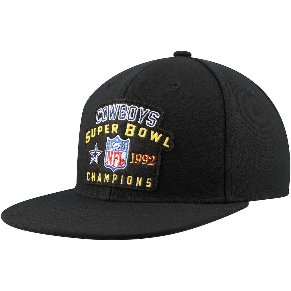 Dallas Cowboys 1992 NFL Super Bowl Champions Snapback Hat - Black Hats