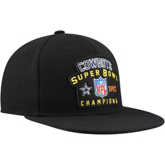 Dallas Cowboys 1992 NFL Super Bowl Champions Snapback Hat - Black Hats