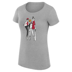 Arizona Diamondbacks G-III 4Her by Carl Banks Women's Super-Slim Fit Lightweight Baseball Girls T-Shirt - Heather Gray T-shirts