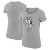 Chicago White Sox G-III 4Her by Carl Banks Women's Super-Slim Fit Lightweight Baseball Girls T-Shirt - Heather Gray T-shirts