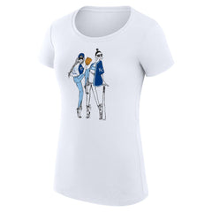 Kansas City Royals G-III 4Her by Carl Banks Women's Super-Slim Fit Lightweight Baseball Girls T-Shirt - White T-shirts