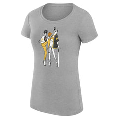 Pittsburgh Pirates G-III 4Her by Carl Banks Women's Super-Slim Fit Lightweight Baseball Girls T-Shirt - Heather Gray T-shirts