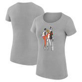 San Francisco Giants G-III 4Her by Carl Banks Women's Super-Slim Fit Lightweight Baseball Girls T-Shirt - Heather Gray T-shirts