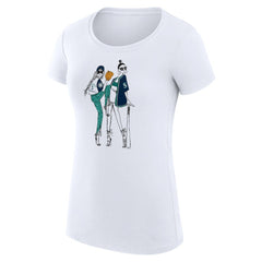 Seattle Mariners G-III 4Her by Carl Banks Women's Super-Slim Fit Lightweight Baseball Girls T-Shirt - White T-shirts