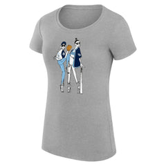 Tampa Bay Rays G-III 4Her by Carl Banks Women's Super-Slim Fit Lightweight Baseball Girls T-Shirt - Heather Gray T-shirts