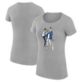 Toronto Blue Jays G-III 4Her by Carl Banks Women's Super-Slim Fit Lightweight Baseball Girls T-Shirt - Heather Gray T-shirts