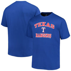 Texas Rangers Profile Big & Tall Heart & Soul T-Shirt - Royal T-shirts
