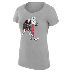 Carolina Hurricanes G-III 4Her by Carl Banks Women's Super-Slim Fit Lightweight Hockey Girls T-Shirt - Heather Gray | US 200632778