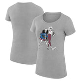 Colorado Avalanche G-III 4Her by Carl Banks Women's Super-Slim Fit Lightweight Hockey Girls T-Shirt - Heather Gray | US 200632780