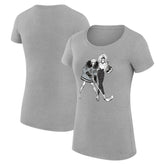 Los Angeles Kings G-III 4Her by Carl Banks Women's Super-Slim Fit Lightweight Hockey Girls T-Shirt - Heather Gray | US 200632789