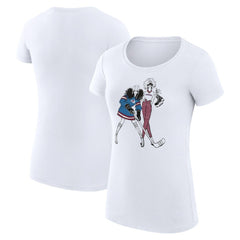 Colorado Avalanche G-III 4Her by Carl Banks Women's Super-Slim Fit Lightweight Hockey Girls T-Shirt - White | US 200632796