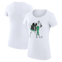 Dallas Stars G-III 4Her by Carl Banks Women's Super-Slim Fit Lightweight Hockey Girls T-Shirt - White | US 200632800
