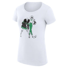 Dallas Stars G-III 4Her by Carl Banks Women's Super-Slim Fit Lightweight Hockey Girls T-Shirt - White | US 200632800