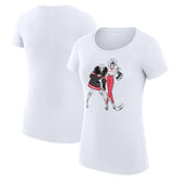 Detroit Red Wings G-III 4Her by Carl Banks Women's Super-Slim Fit Lightweight Hockey Girls T-Shirt - White | US 200632802