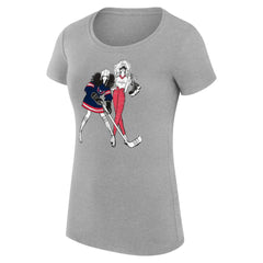 Washington Capitals G-III 4Her by Carl Banks Women's Super-Slim Fit Lightweight Hockey Girls T-Shirt - Heather Gray | US 200632829