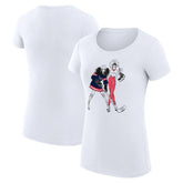 Washington Capitals G-III 4Her by Carl Banks Women's Super-Slim Fit Lightweight Hockey Girls T-Shirt - White | US 200632836