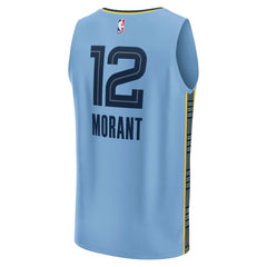 Ja Morant Memphis Grizzlies Youth Fast Break Replica Player Jersey Statement Edition Light Blue - Fanatics