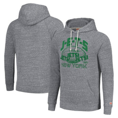New York Jets Homage Unisex Hyperlocal Raglan Pullover Hoodie - Gray Hoodies