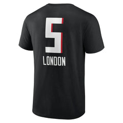 Drake London Atlanta Falcons Team Wordmark Player Name & Number T-Shirt - Black T-shirts