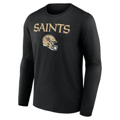 Alvin Kamara New Orleans Saints Team Wordmark Player Name & Number Long Sleeve T-Shirt - Black T-shirts
